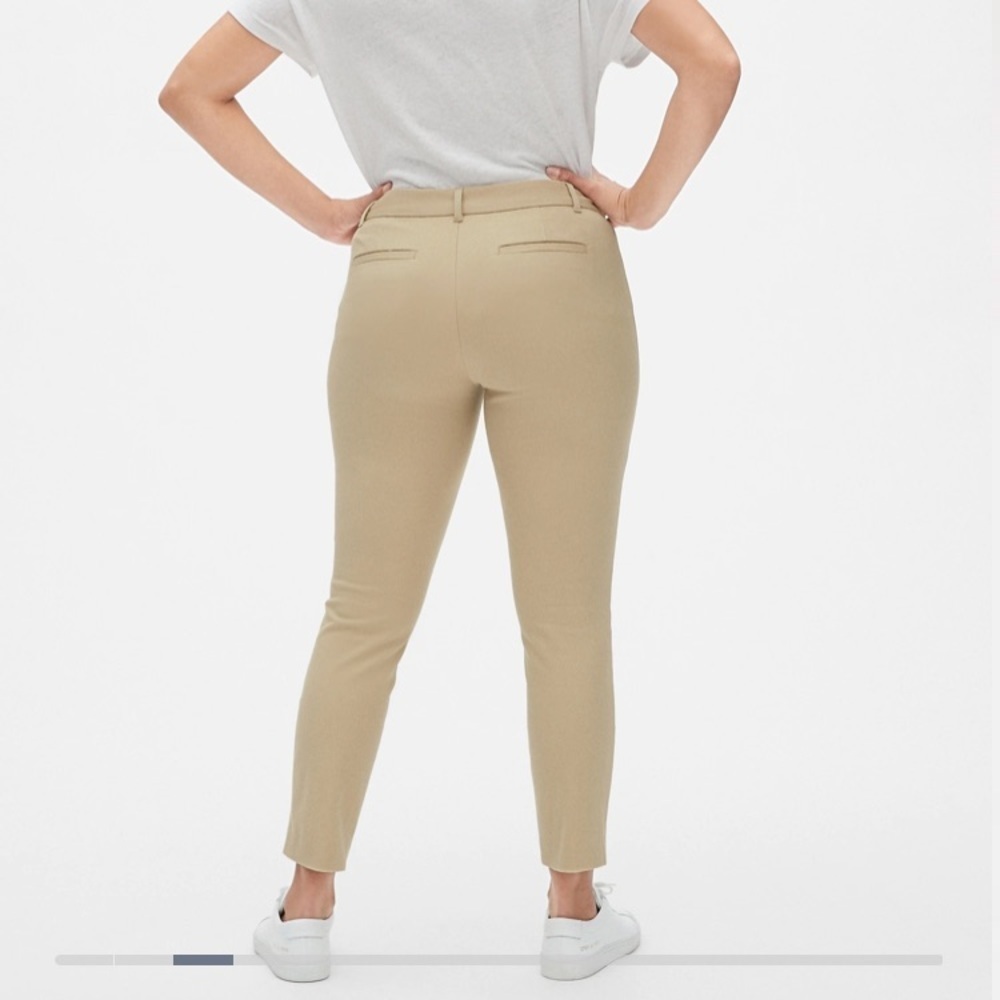 GAP Oatmeal Beige Signature Skinny Ankle Pants | 12 Tall​​​